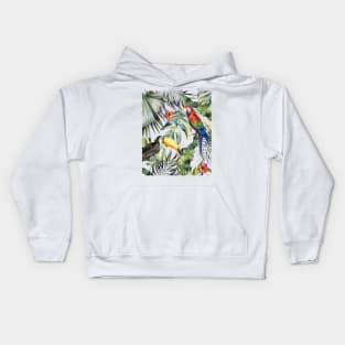 TROPICAL JUNGLE B Kids Hoodie